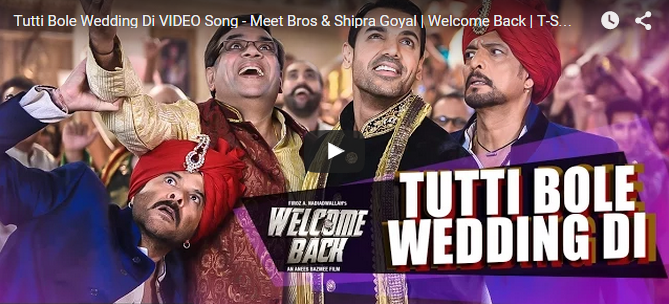 Tutti Bole Wedding Di VIDEO Song | Welcome Back