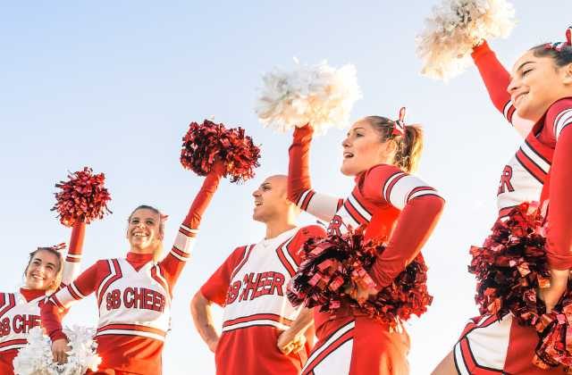 England cheerleading team