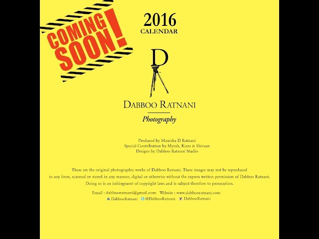 Dabboo Ratnani Calendar 2016