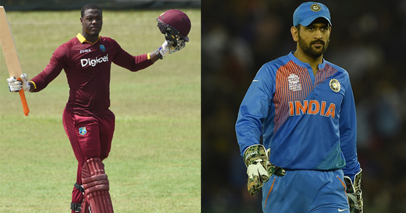 Carlos Brathwaite and Dhoni