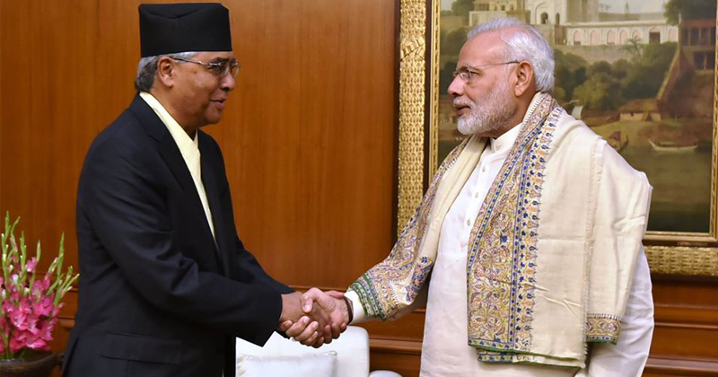 Narendra Modi and Deuba