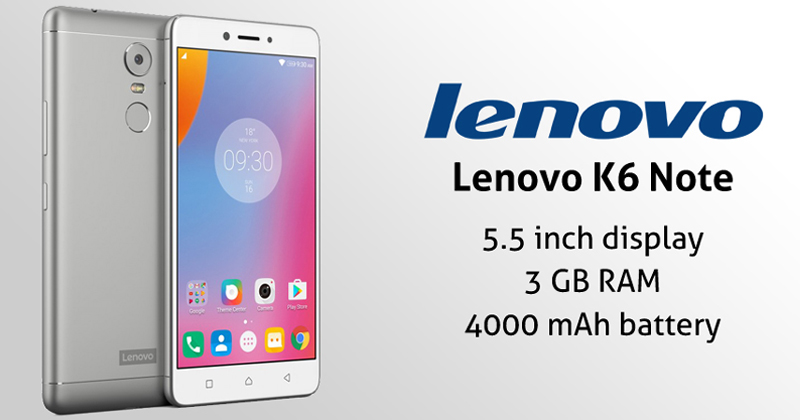 Lenovo K6 Note