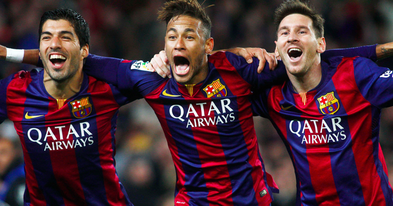 messi, saurez and neymar