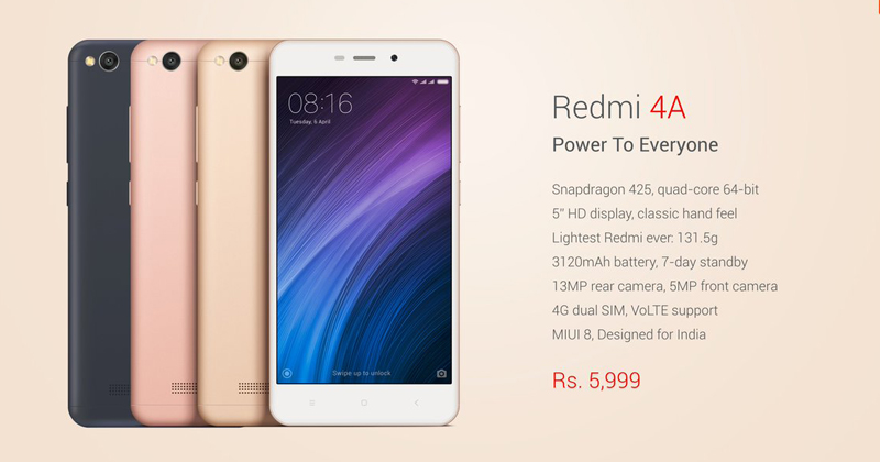 Xiaomi Redmi 4A