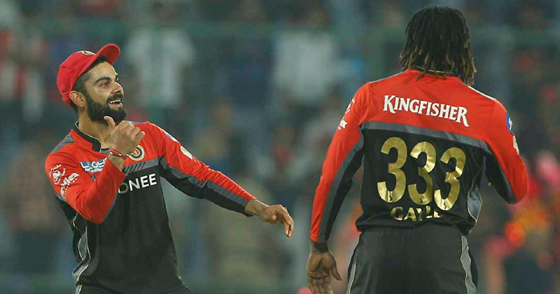 VIrat kohli and chris gayle