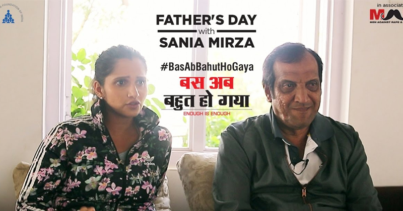 Sania Mirza And Her Fathe