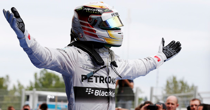 Lewis Hamilton wins