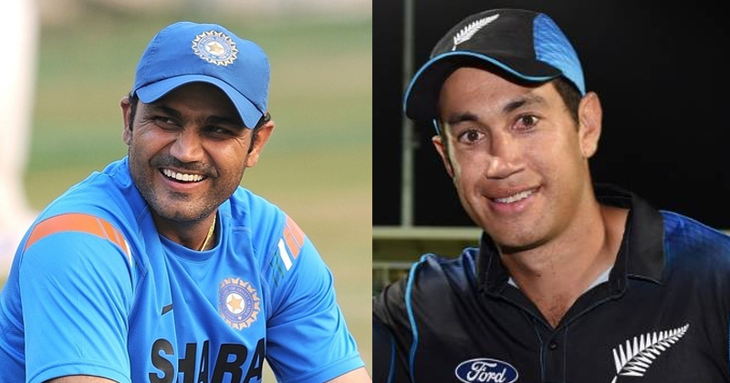 Virender Sewhag Ross Taylor