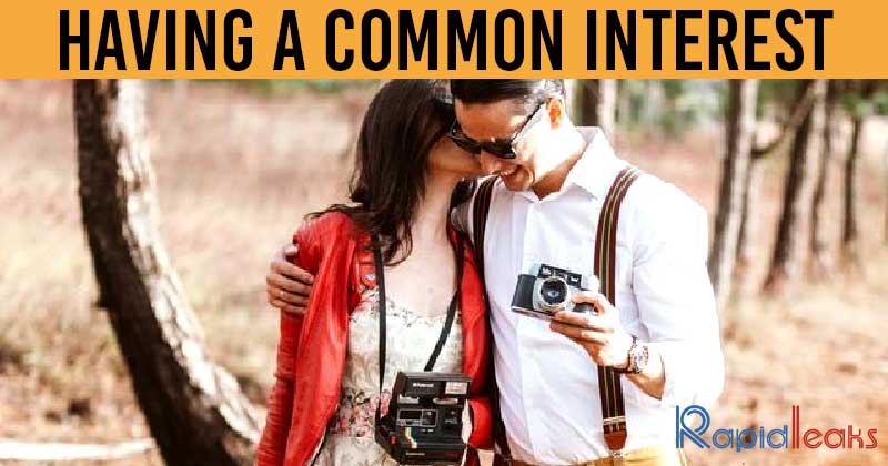 Having a commom interests