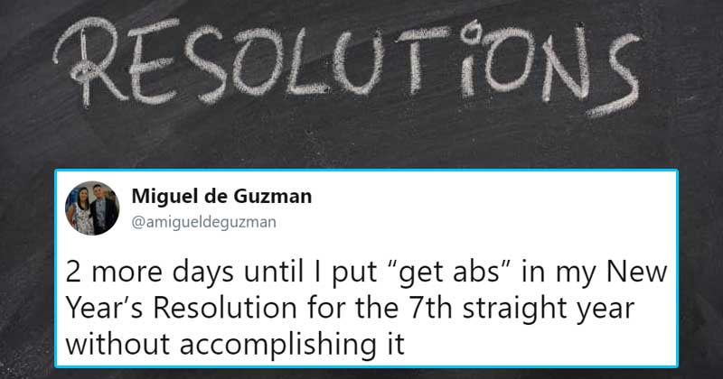 New Year resolutions