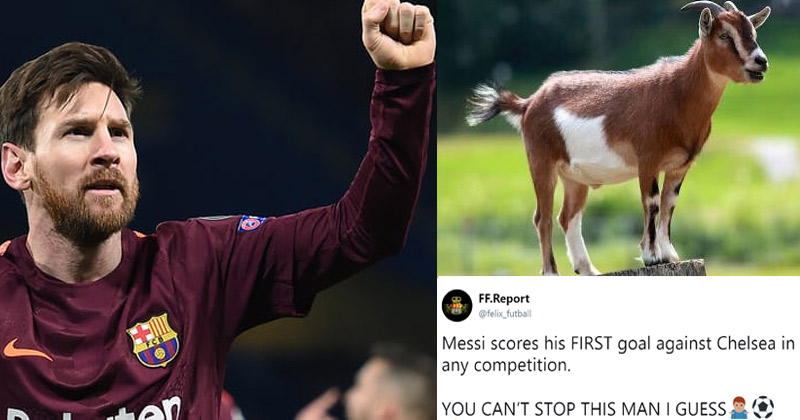 Lionel Messi’s First Goal Against Chelsea