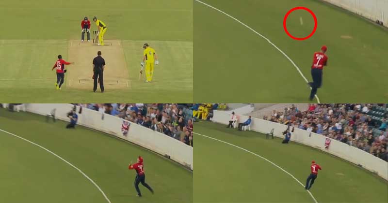 Sam Billings Takes A Stunning Catch To Dismiss Faulkner