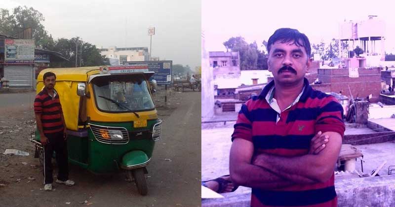 auto rickshaw driver Rajveer Upadhyay