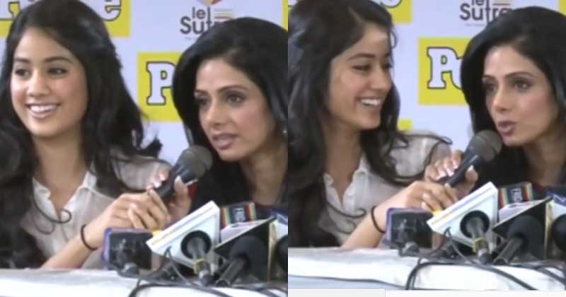 Sridevi Poking Janhvi Kapoor