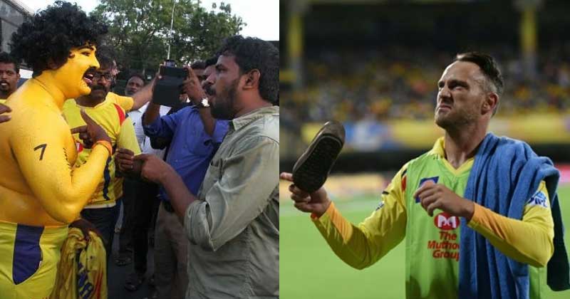 What sort of crowd launches shoes at players