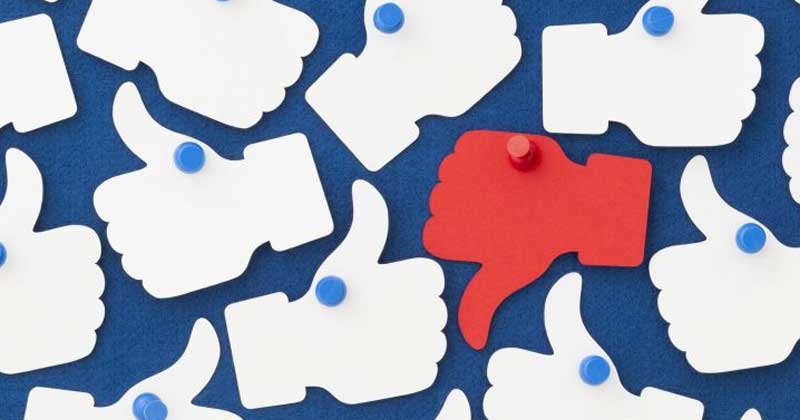 Facebook Downvote Button Icon