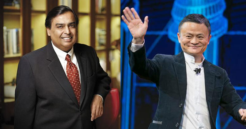 Mukesh Ambani Jack Ma