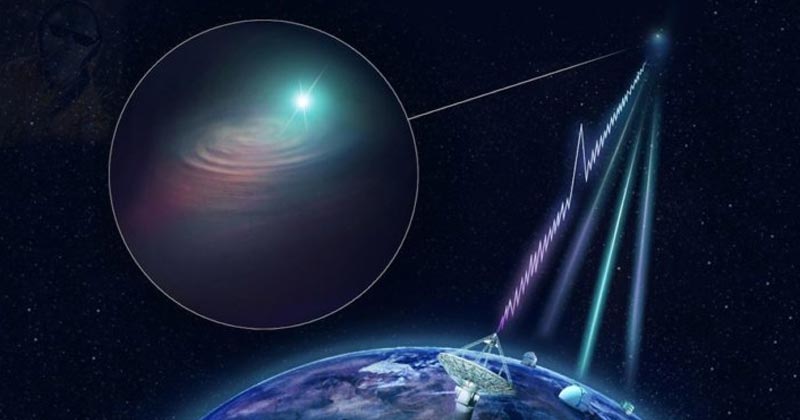 Giant telescope receives mysterious radio waves