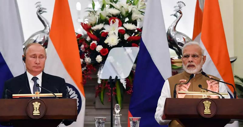 Narendra Modi and Vladimir Putin