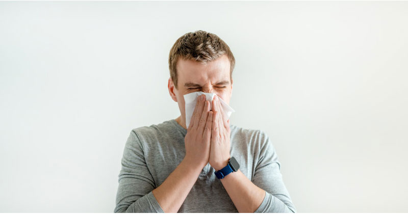 Why do we have a running nose in the winters