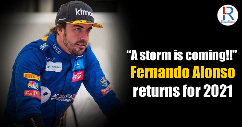 Fernando Alonso Returns for 2021