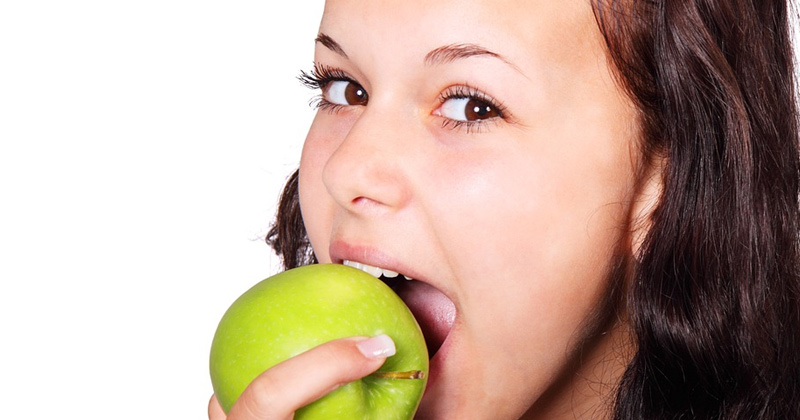 Woman Eating | Healthy Food Chart