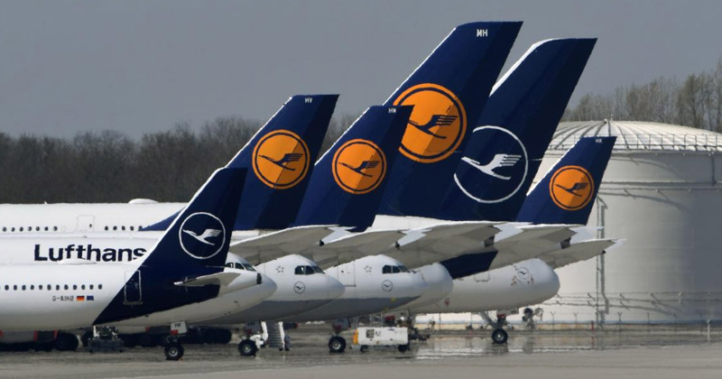 Lufthansa Aeroplane Fleet Parking | Lufthansa Suspends Flights to India