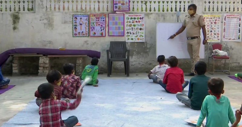 Than Singh Teaching Under privileged Students