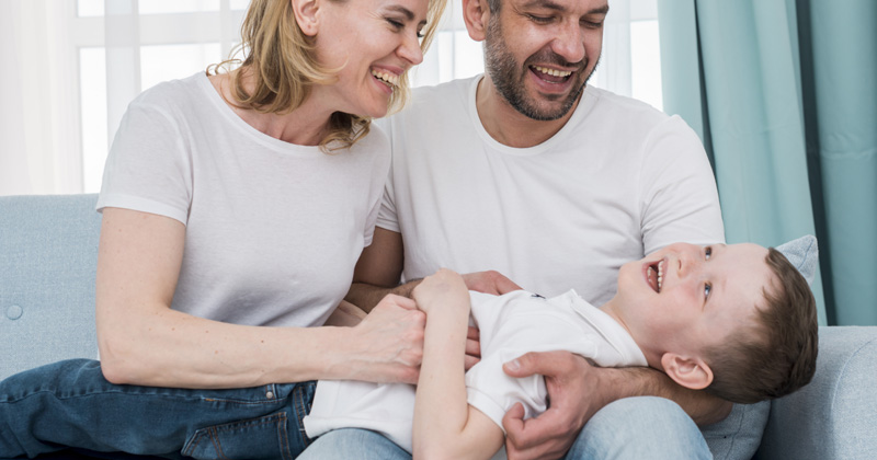 Parents tickling their son | why are people ticklish | Why tickle makes people laugh