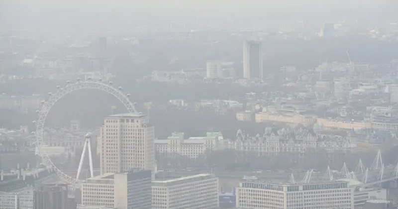 Aerial View of Air Pollution in London | Deaths Due to Air Pollution in London