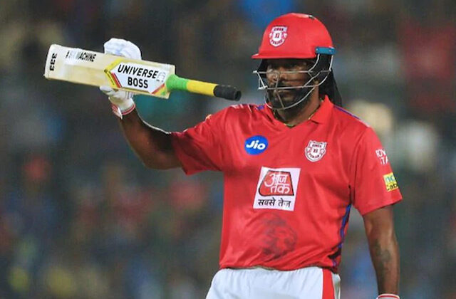 Chris Gayle During IPL Match