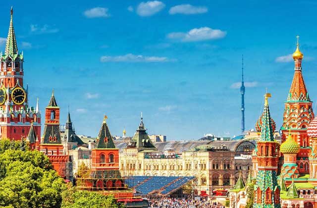 View of Red Square with Ostankino Tower in the background | Vaccine Tourism Russia