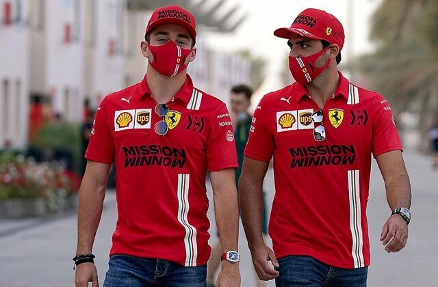 Ferrari 2021 charles leclerc and carlos sainz