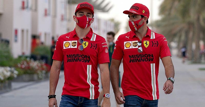 Ferrari 2021 charles leclerc and carlos sainz