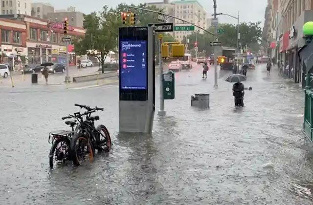 Massive floods New York