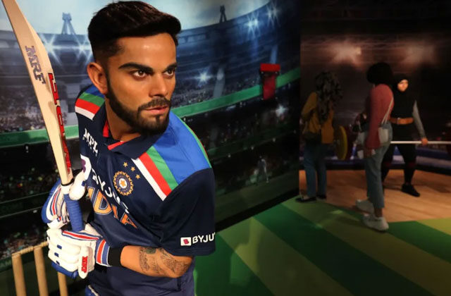 Virat Kohli Wax Statue Dubai