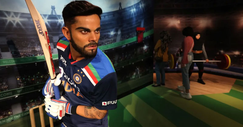 Virat Kohli Wax Statue Dubai