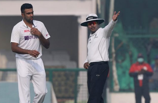 Umpire Nitin Menon Ravi Ashwin