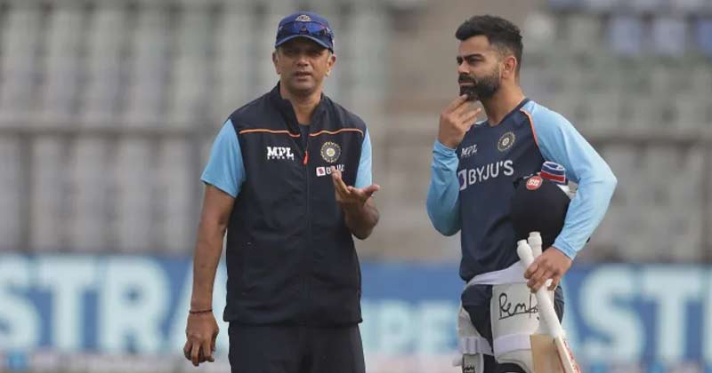Rahul Dravid and VIrat Kohli