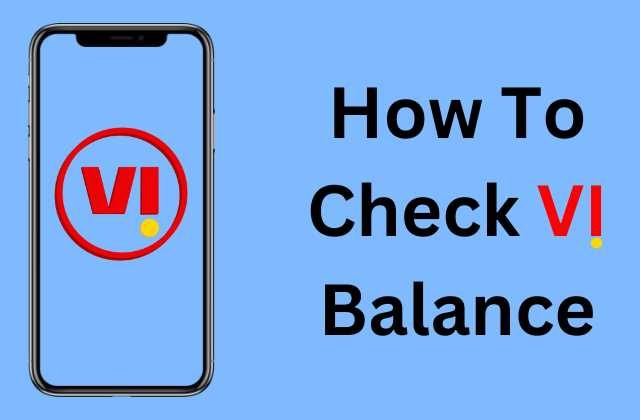 How to Check VI Balance