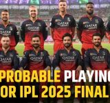RCB Probable Playing XI for IPL 2025 Final