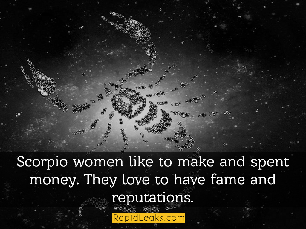Scorpio Women.
