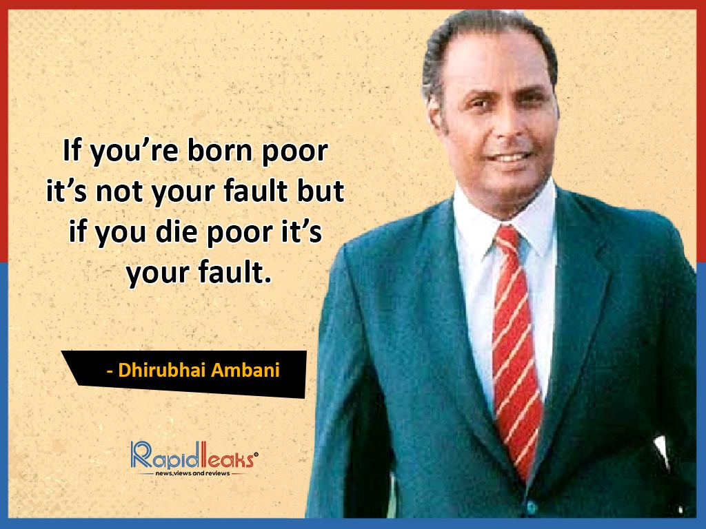 These Dhirubhai Ambani Quotes Will Push You To Work Hard Towards Your ...